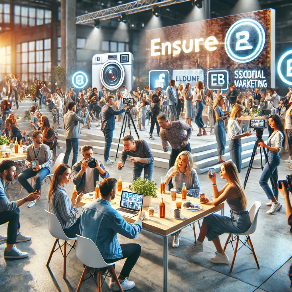 A creative and engaging brand activation event featuring a modern, interactive experience.